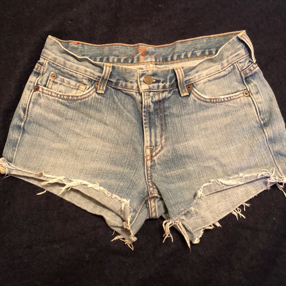 7 for all man kind jean shorts